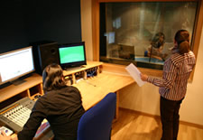 Studio with artistic direction of voice talents