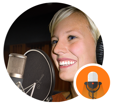Hire voice talents and listen to the samples in multiple languages