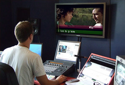 Dubbing process for post-production of foreign language versions