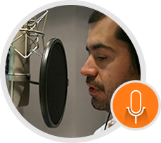 Audio for interviews on television, features and documentaries
